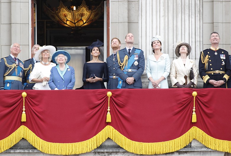 Королевская семья на Trooping the Color, 2018