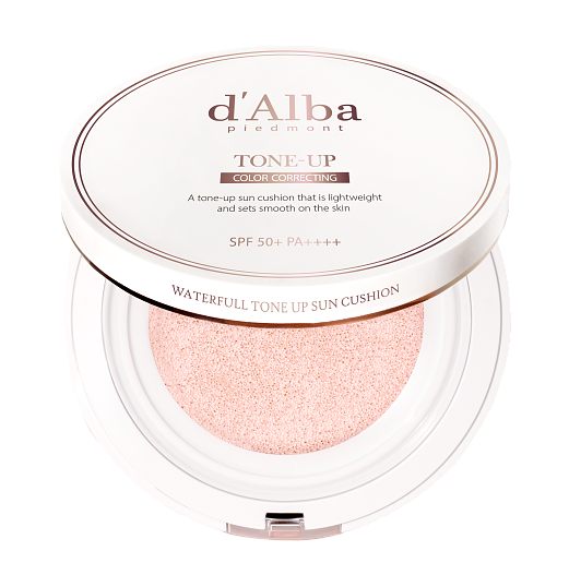 Солнцезащитный кушон для осветления тона Waterfull Tone-Up Sun Cushion SPF50+ РА++++, dAlba