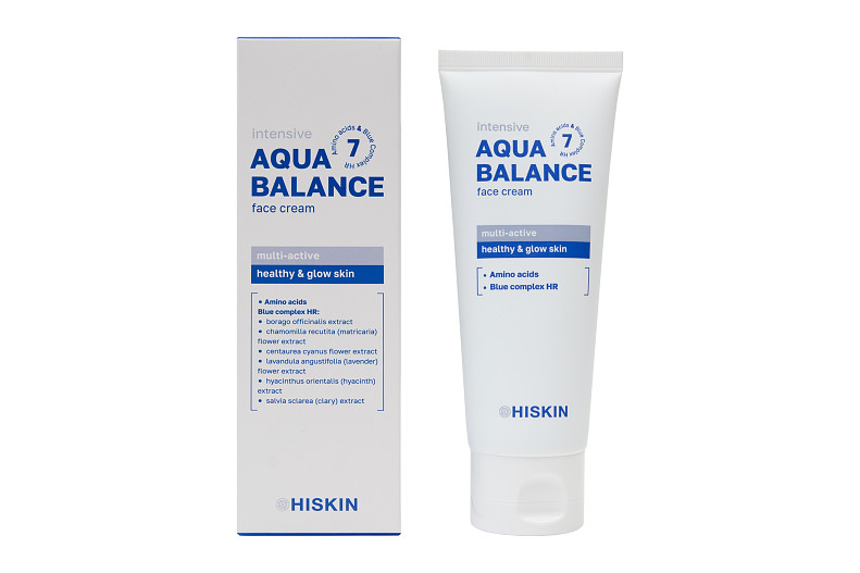 Hiskin Крем для лица ультраувлажняющий с витаминами и фитокомплексом Aqua Balance